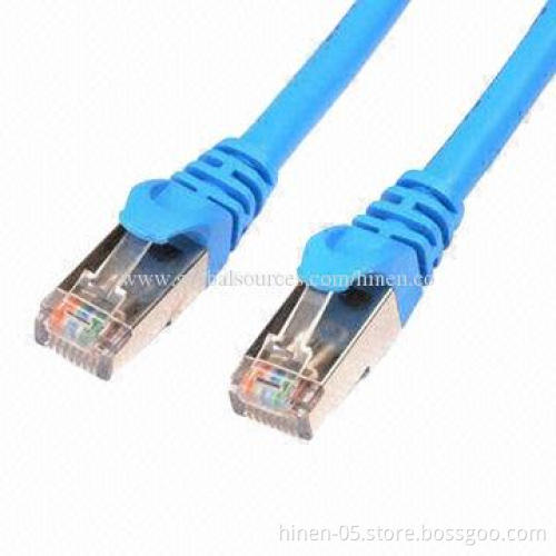Cat5e Cables, FTP 24AWG, 6.0mm OD, RoHS Mark, 155Mbps ATM